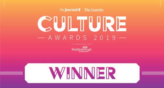 Journal Culture Award logo graphic with winner displayed under it