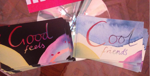 Good Feels and Cool Friends contacts cards