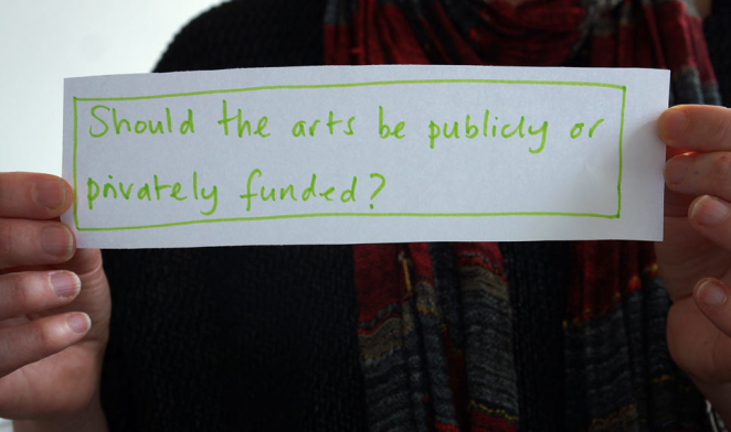 Should the arts be publicly or privately funded?